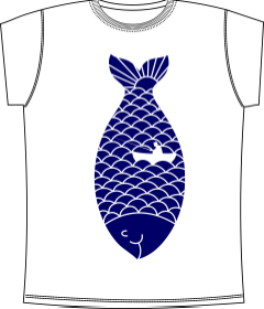 Прикольные футболки: Большая Рыба White